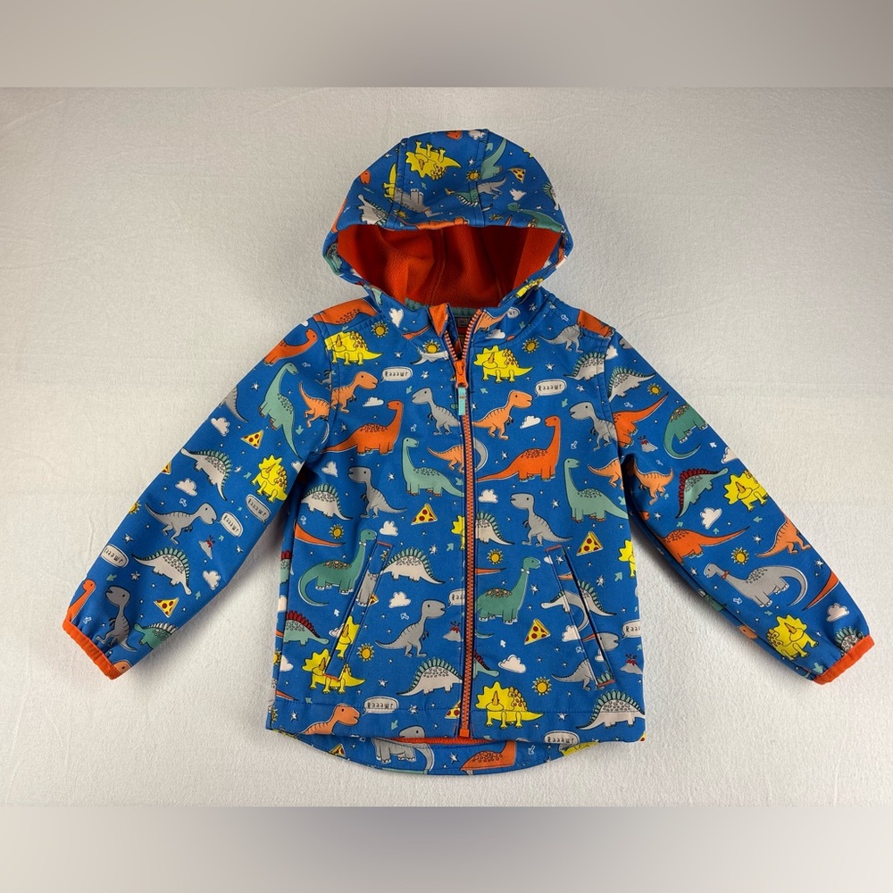 Kids' Dinosaur Print Hooded Jacket